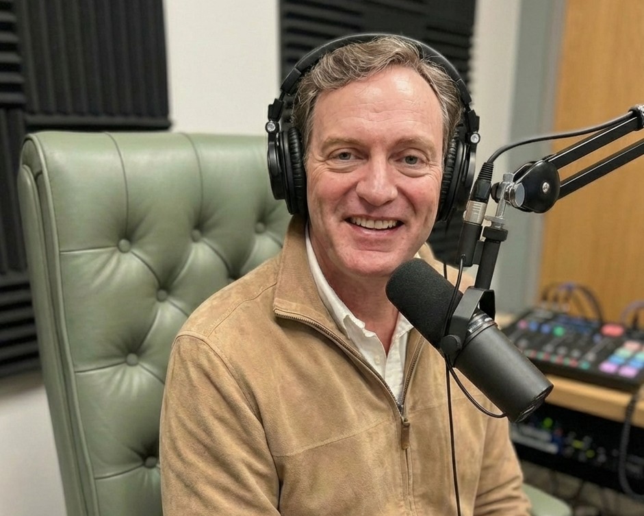 Dr. John Jefferies in the studio